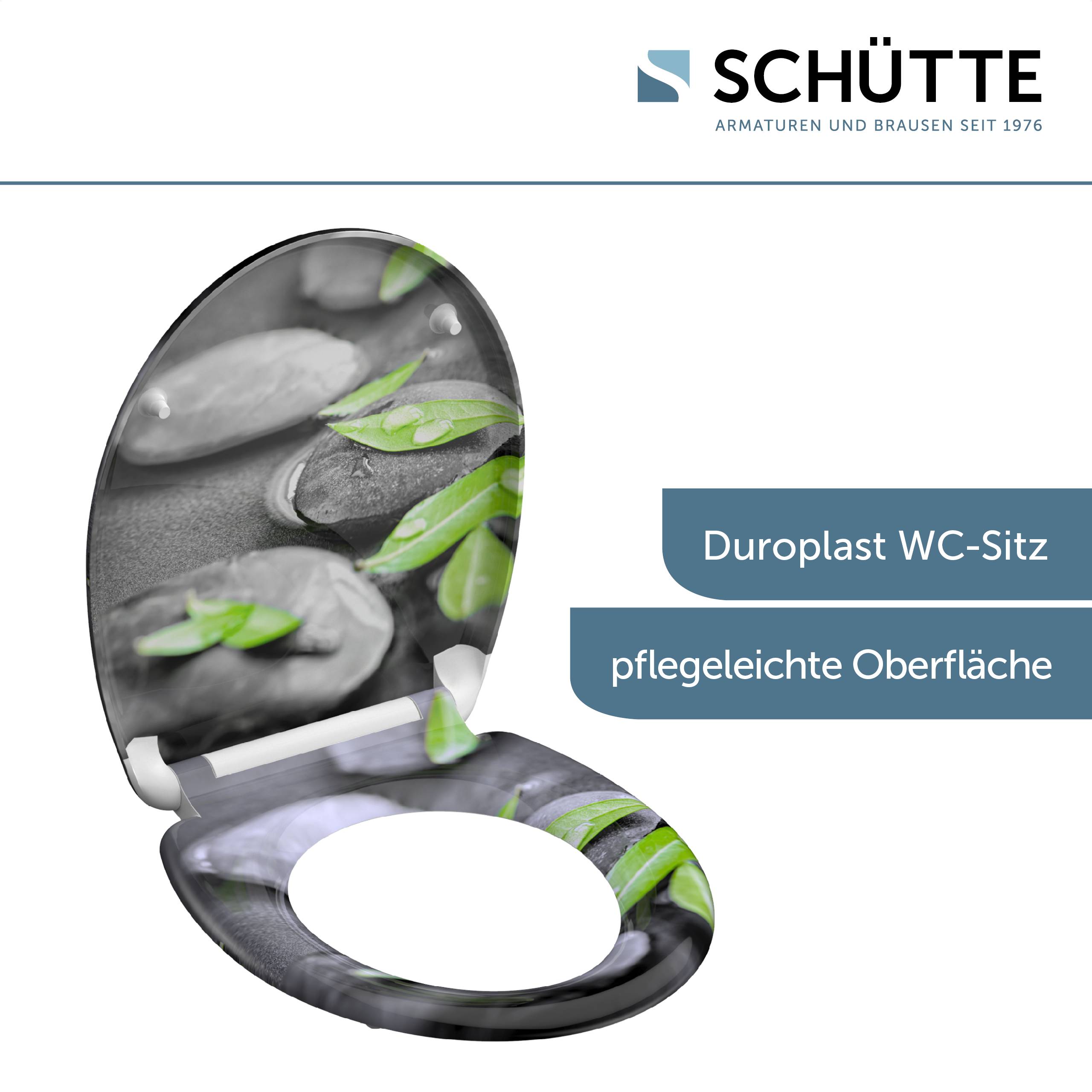 Duroplast WC-Sitz STONE, mit Absenkautomatik und Schnellverschluss
