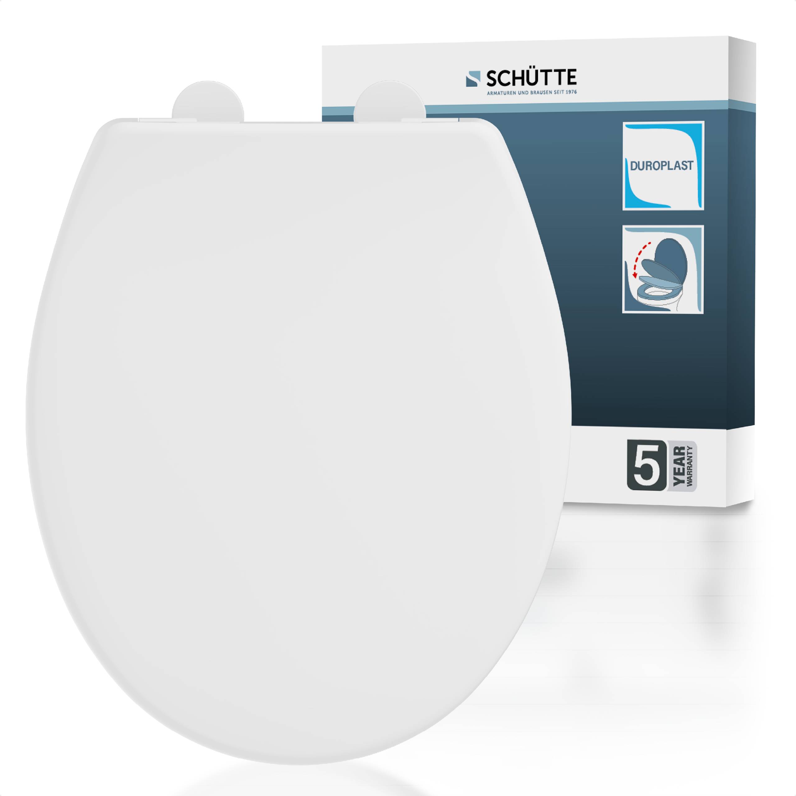 Duroplast WC-Sitz WHITE, PREMIUM, mit Absenkautomatik