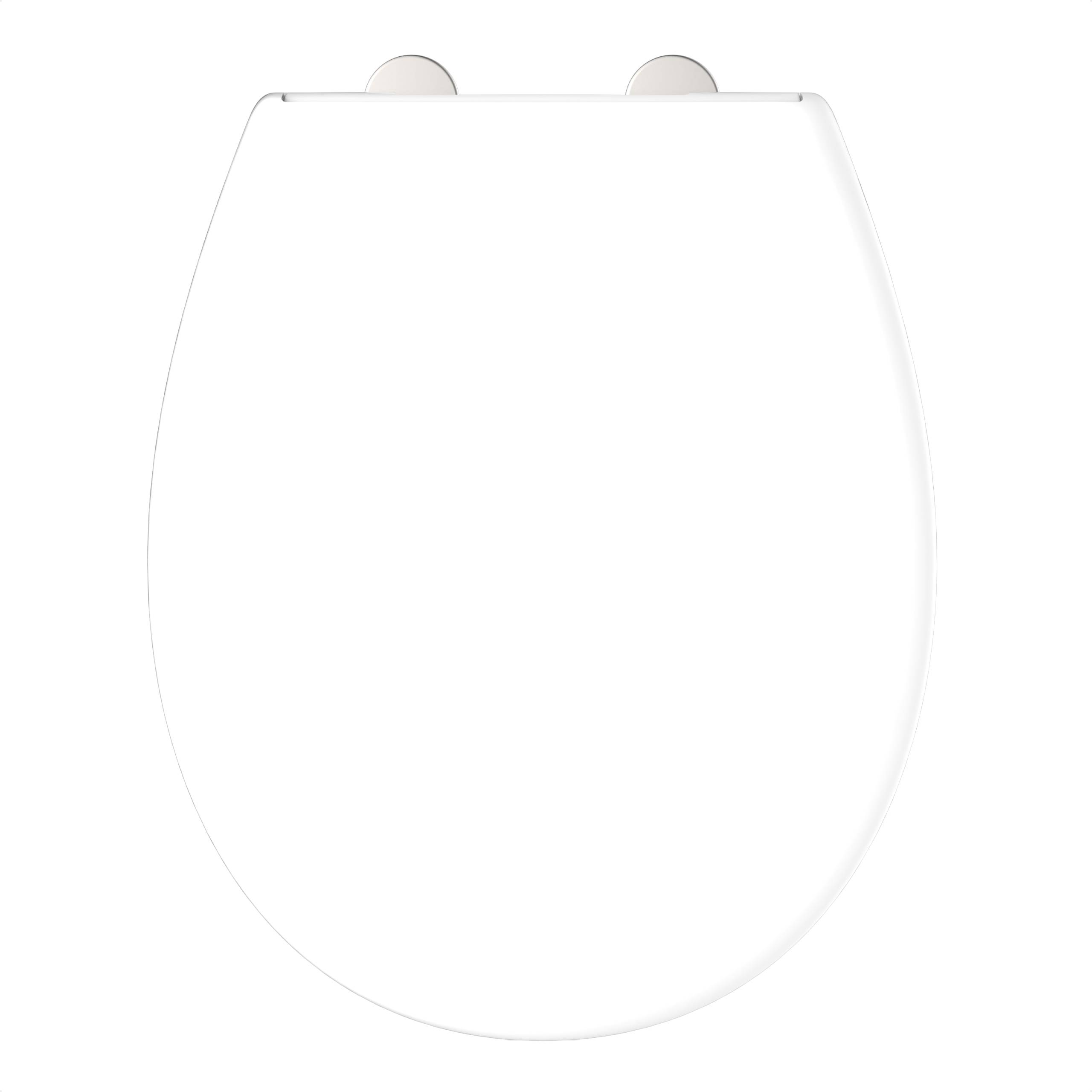 Duroplast WC-Sitz WHITE, PRO 1, mit Absenkautomatik und Schnellverschluss