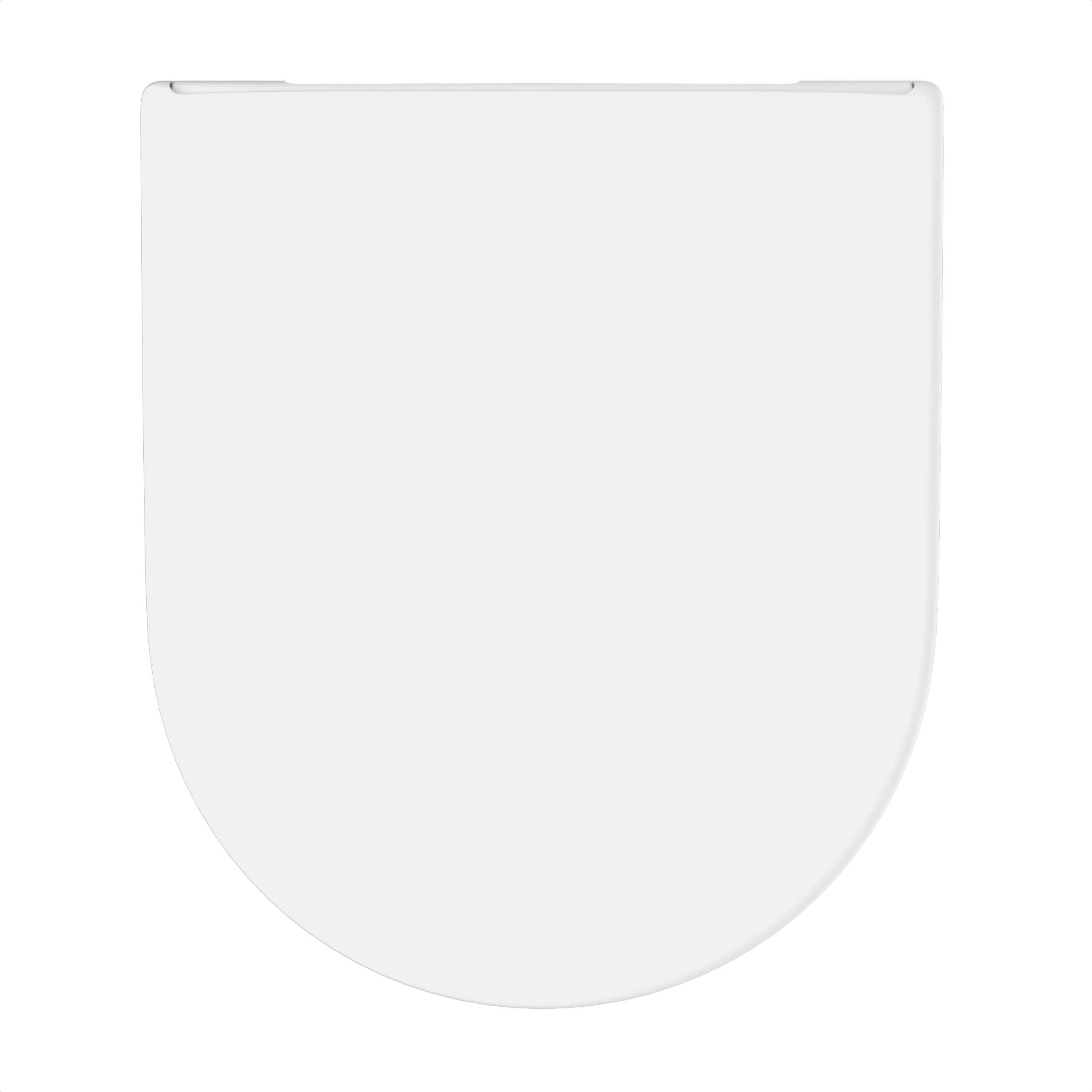 Duroplast WC-Sitz WHITE, D-Form, PRO 8, mit Absenkautomatik und Schnellverschluss