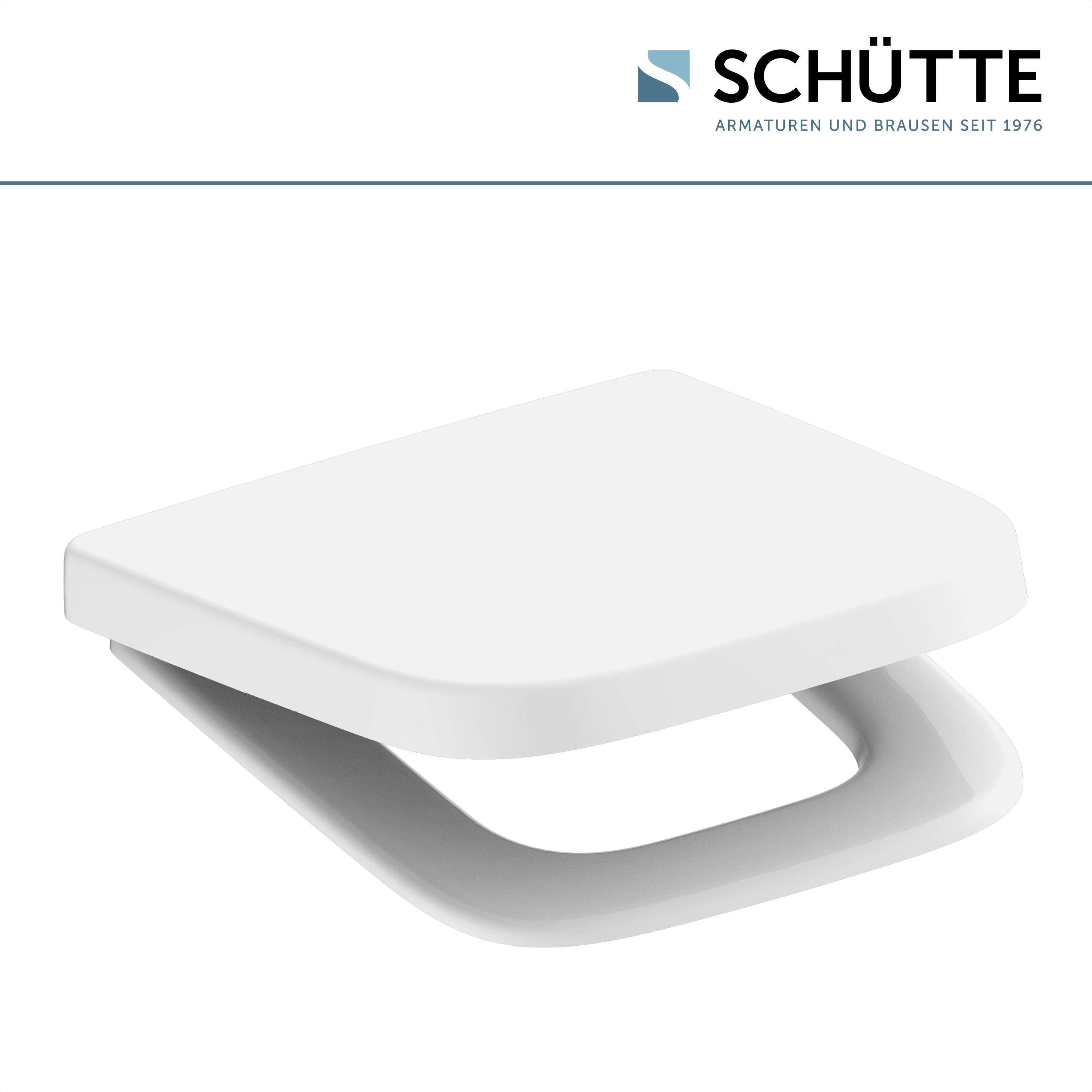 Duroplast WC-Sitz WHITE, E-Form, PRO 4, mit Absenkautomatik und Schnellverschluss