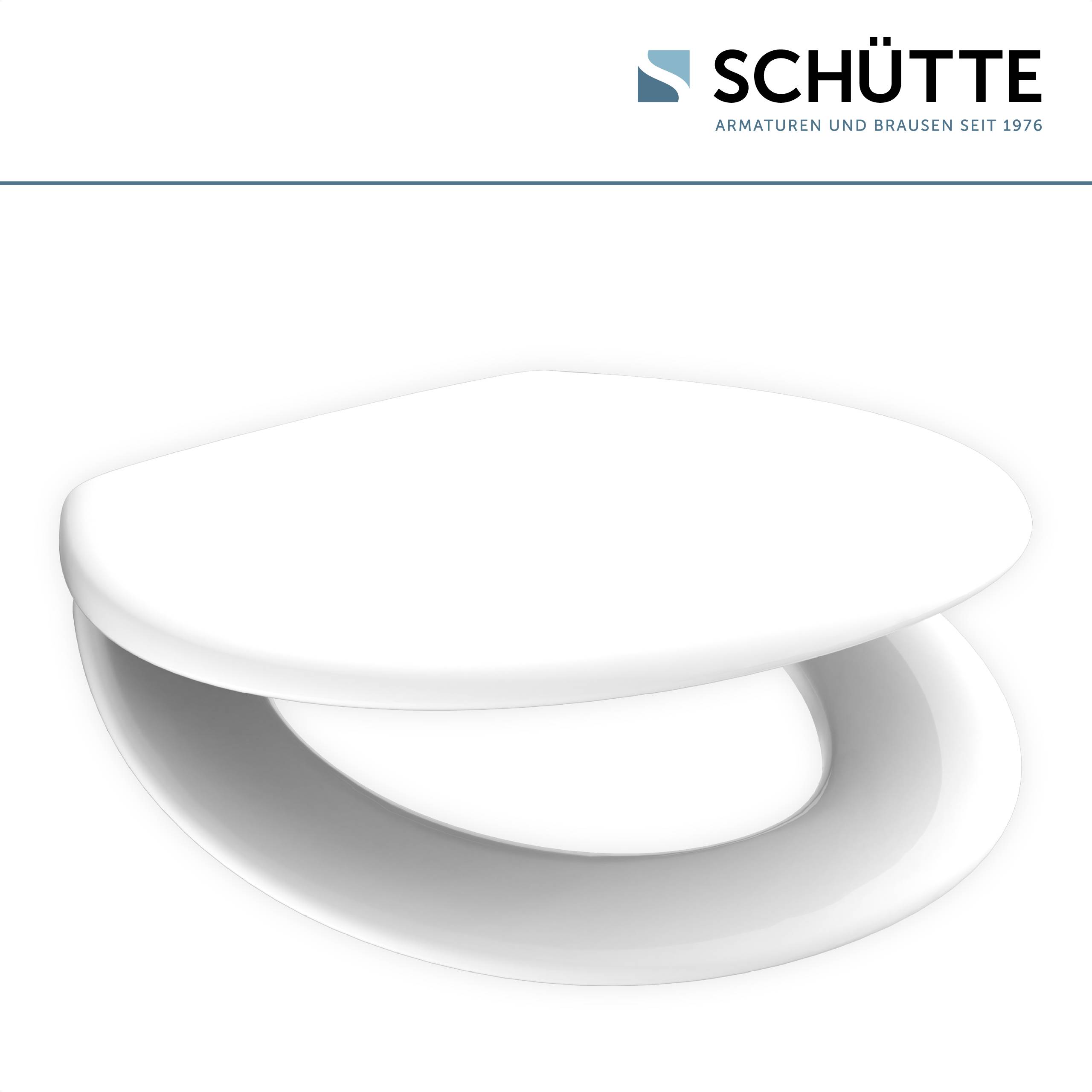 Duroplast WC-Sitz WHITE, Made in Europe, mit Absenkautomatik und Schnellverschluss, inklusive Duftstein