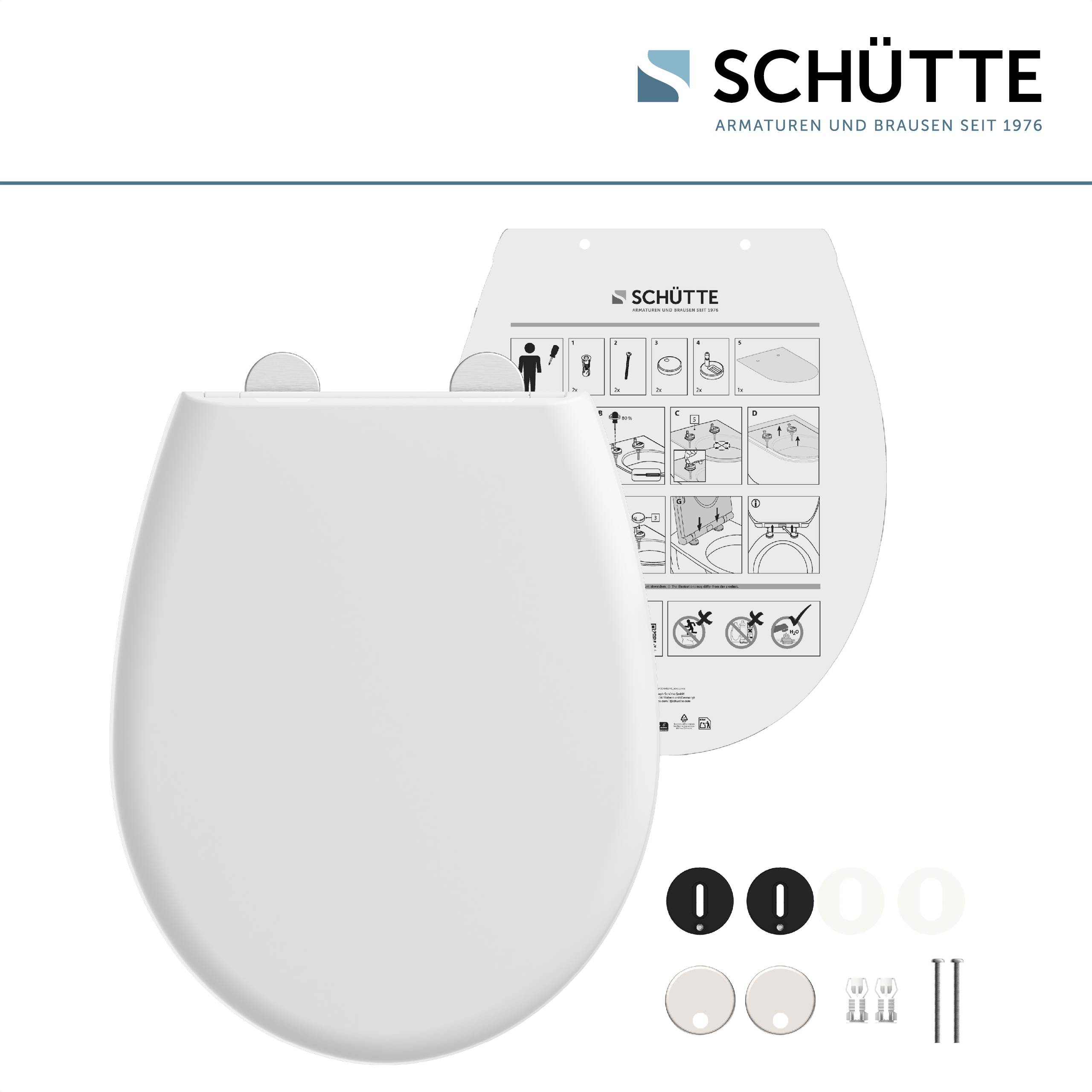 Thermoplast WC-Sitz WHITE, PREMIUM, mit Absenkautomatik und Schnellverschluss