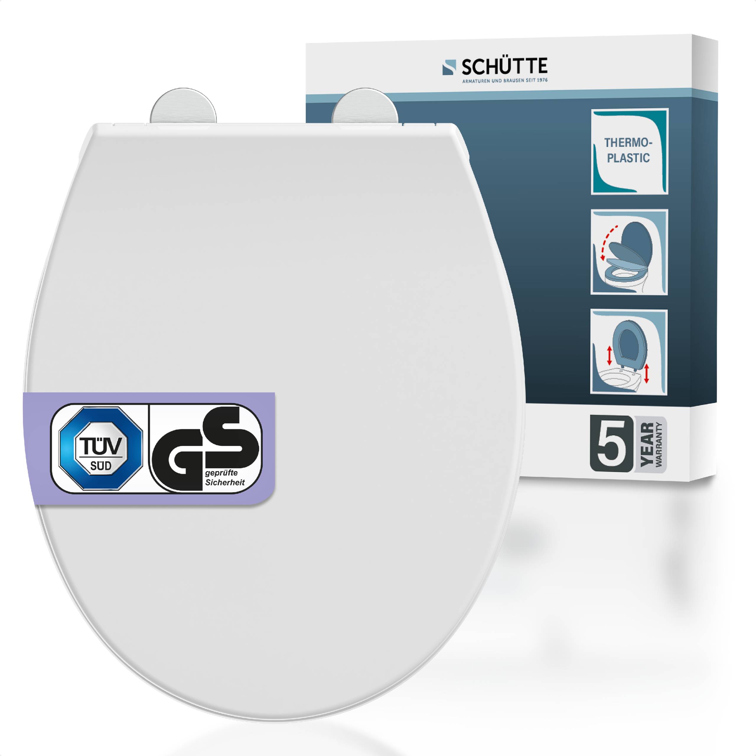 Thermoplast WC-Sitz WHITE, PREMIUM, mit Absenkautomatik und Schnellverschluss