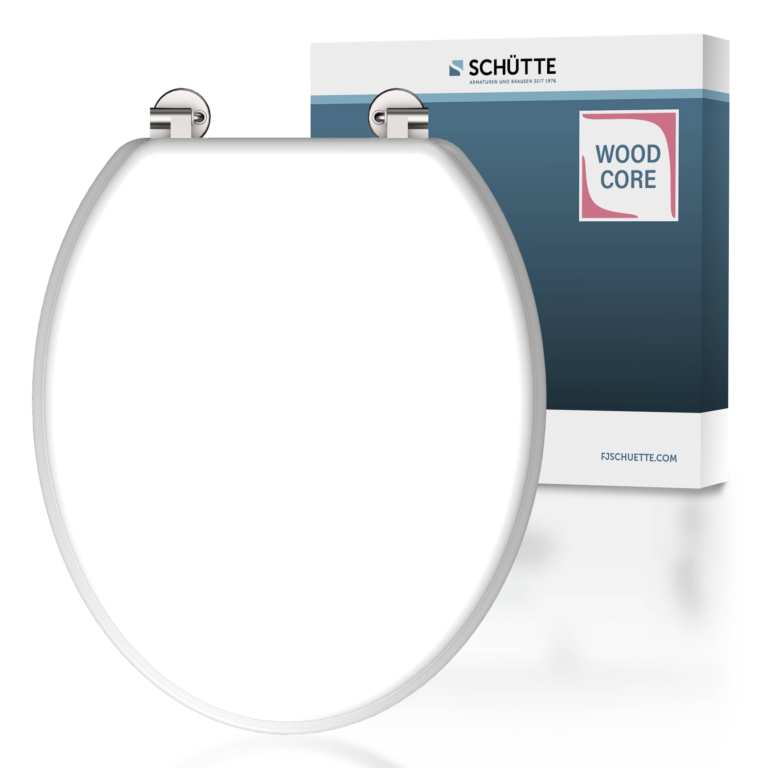 Holzkern WC-Sitz, WHITE