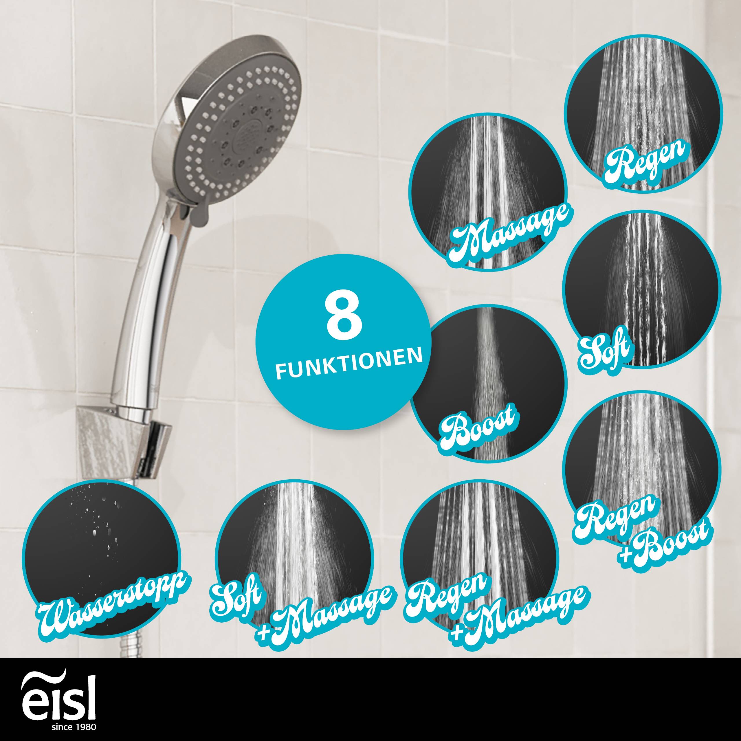 SPEED Handbrause, Chrom