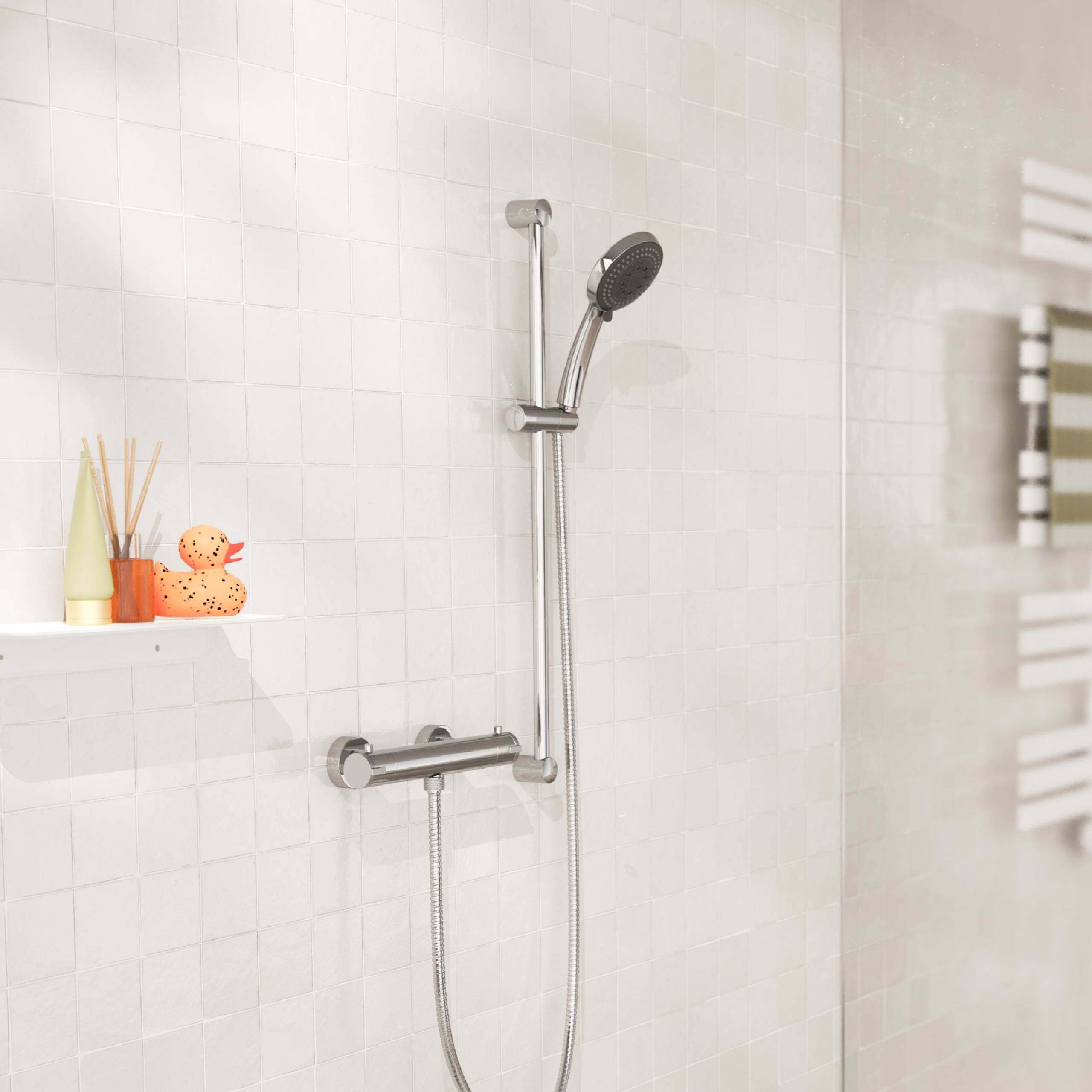 SPEED Stangenbrause-Set, Chrom