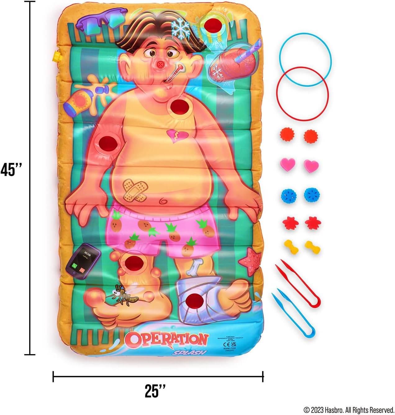 Aufblasbares Spielzeug in Form der Charakterfigur aus dem Brettspiel 