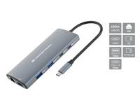 Conceptronic DONN06G 10-in-1 Usb 3.2 Gen 1 Dockingstation - HDMI - 100W PD - Usb-C 5Gbps x 2