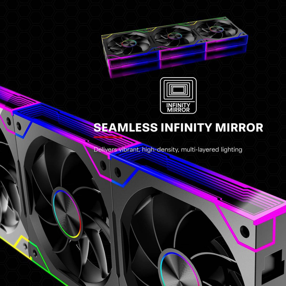 XILENCE Gaming Series XF073 ARGB Lüfter 3er Pack, XPF360R.ARGB Reverse Fan Design