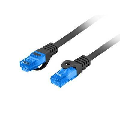 Zwei blaue Ethernet-Kabel mit Steckern, die für Netzwerkverbindungen verwendet werden, sind vor einem weißen Hintergrund positioniert.