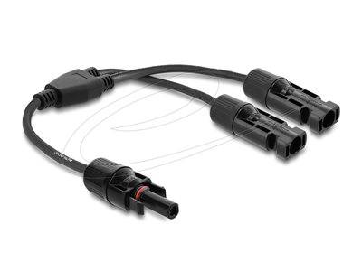 DELOCK DL4 Solar Splitter Kabel 2xST > 1xBU 30cm schwarz Multimedia-Technik