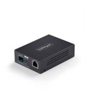 StarTech.com 10GbE to SFP+ Media Converter Glasfaser LWL 10 Gbps Ethernet RJ-45