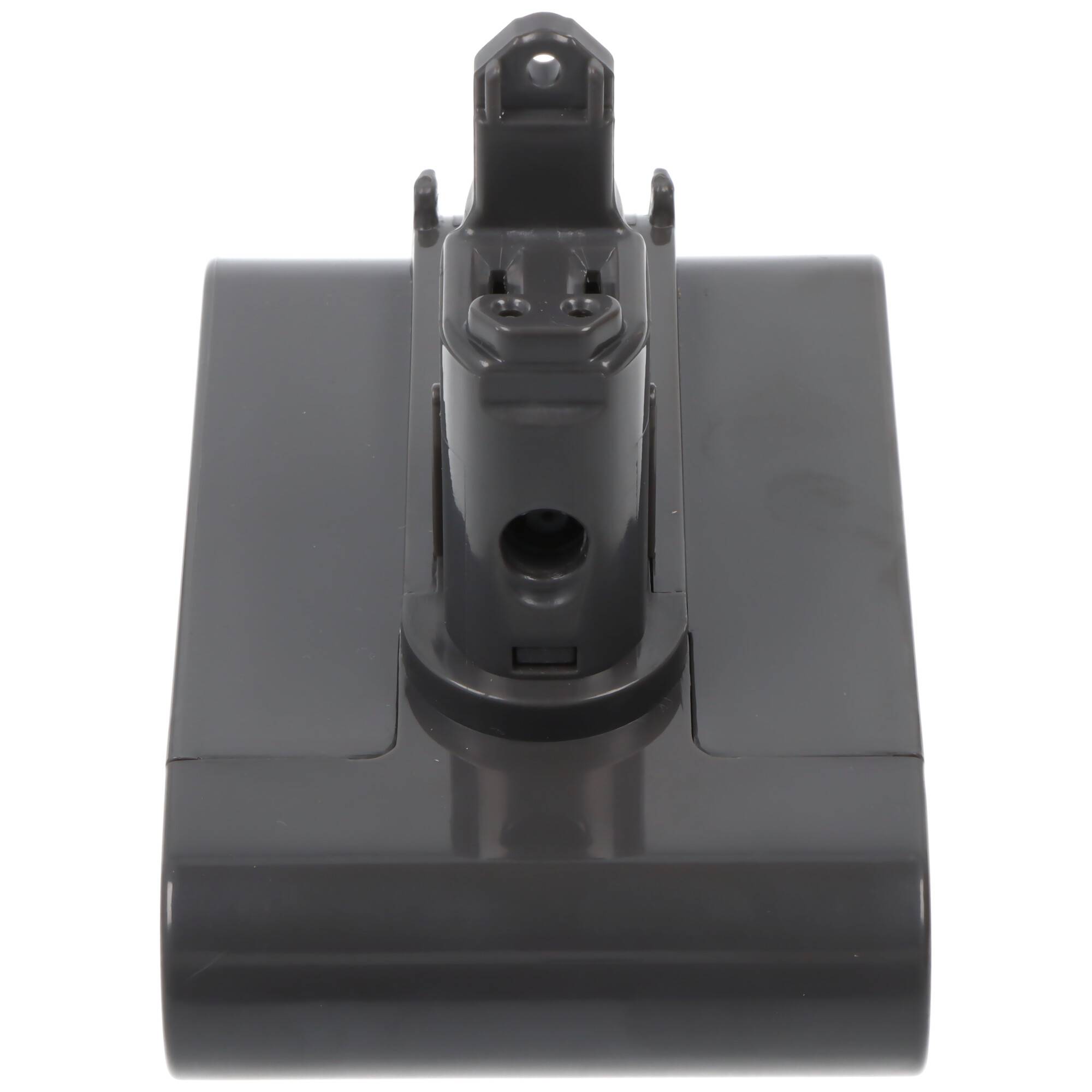 Ein grauer Staubsauger-Aufsatz mit einer zentral rotierenden Bürste, entwickelt zur Reinigung von Teppichböden.