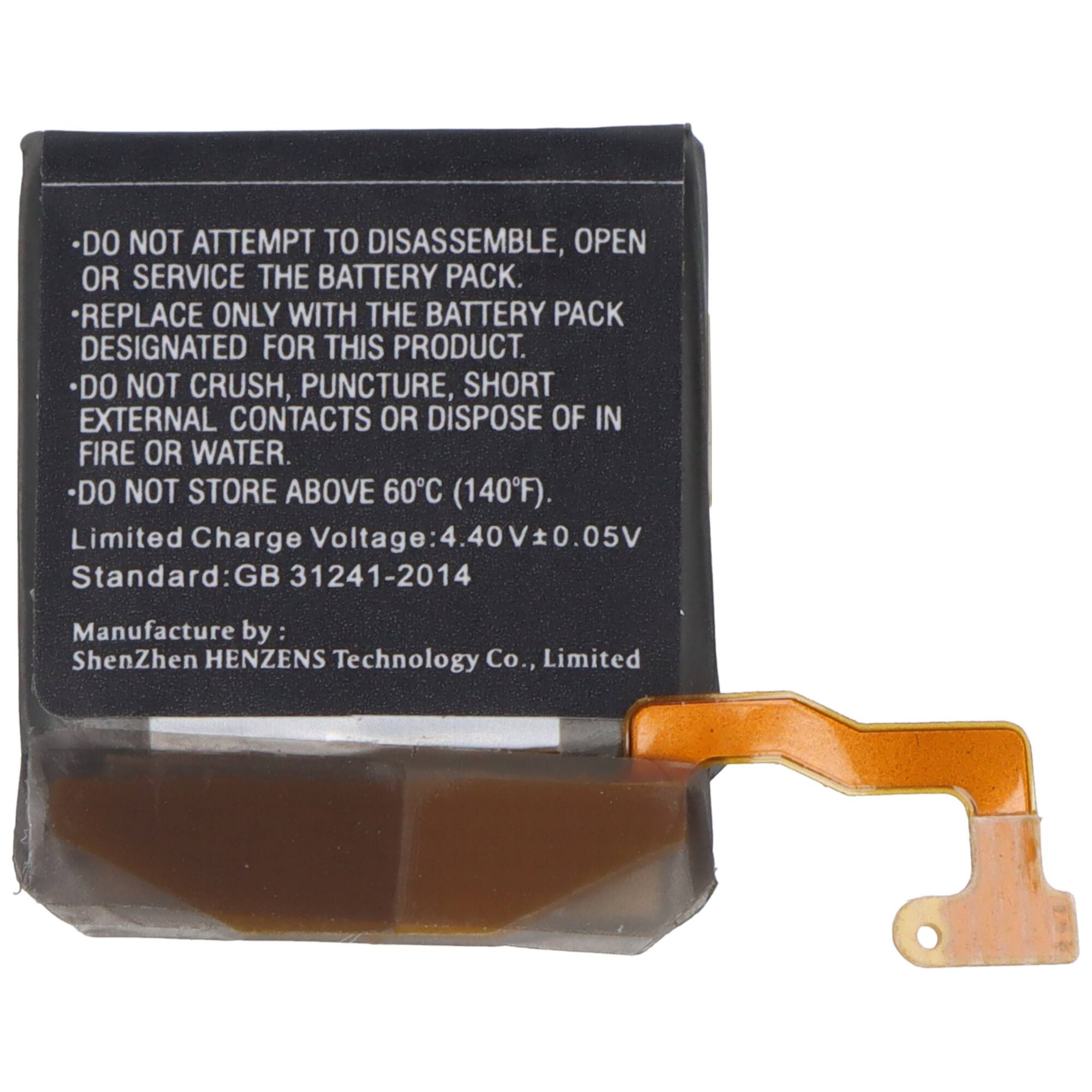 Akku passend für Samsung Galaxy Watch Active2 40mm, SM-R830, EB-BR830ABY, 3,85V, 220mAh