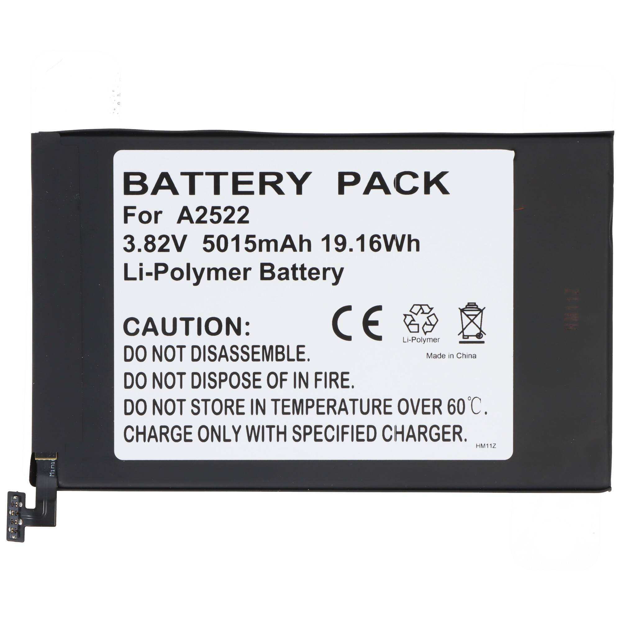 Akku passend für A2522 für Mac Apple iPad mini 6, A2567, Li-Polymer, 3,82V, 5015mAh, 19,2Wh, built-in