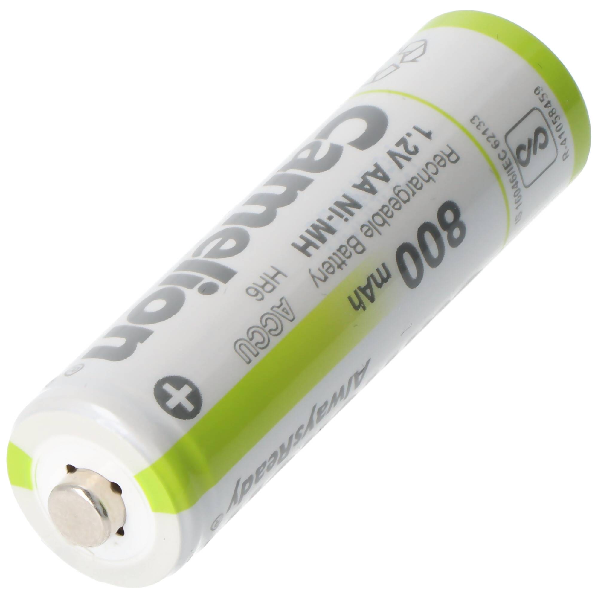 Camelion AA AlwaysReady Akku, ideal für Solar-Leuchten, Telefone, Messgeräte, NiMH, 1,2 Volt 800mAh