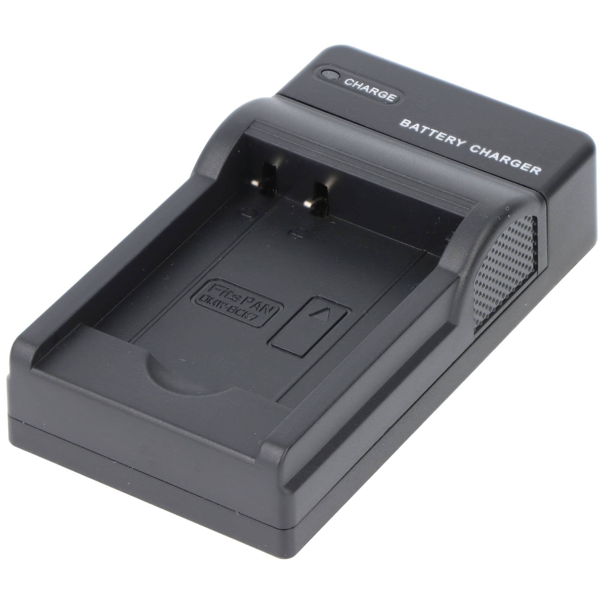 Ladegerät passend für Panasonic DMW-BCK7, DMW-BCK7E, Akkuladestation mit Micro-USB-Anschluss, flache Bauform