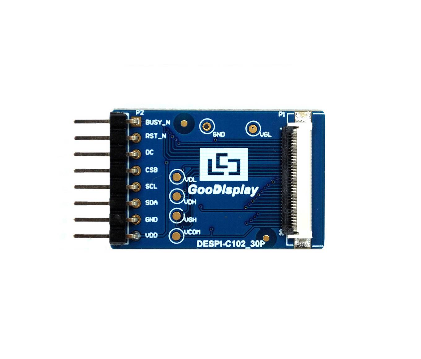GooDisplay 1.02inch E-Paper HAT Adapter Board DESPI-C102 SPI Interface