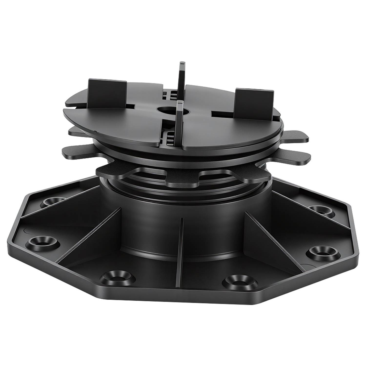 Terrasse Plattenlager Premium 40-70 mm mit Gefälleausgleich 0-5 % höhenverstellbar Stein Keramik Beton 50er Pack