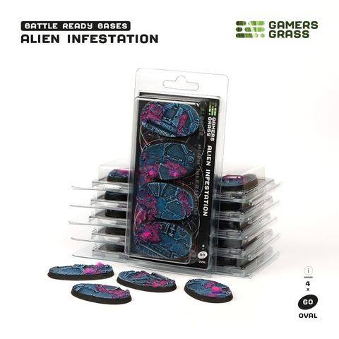 GamersGrass Alien Infestation - Oval 60mm (x4)