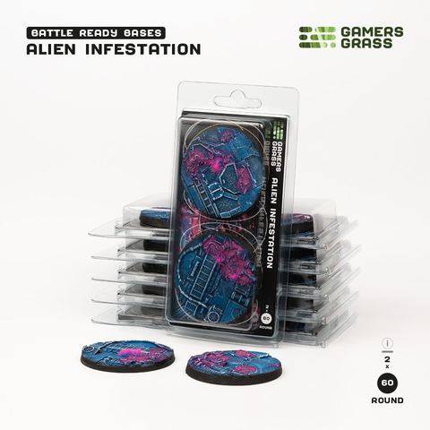 GamersGrass Alien Infestation - Round 60mm (x2)
