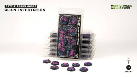 GamersGrass Alien Infestation - Round 28mm (x8)