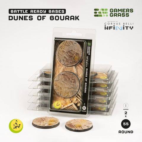 GamersGrass Dunes of Bourak Round 55mm (2x)