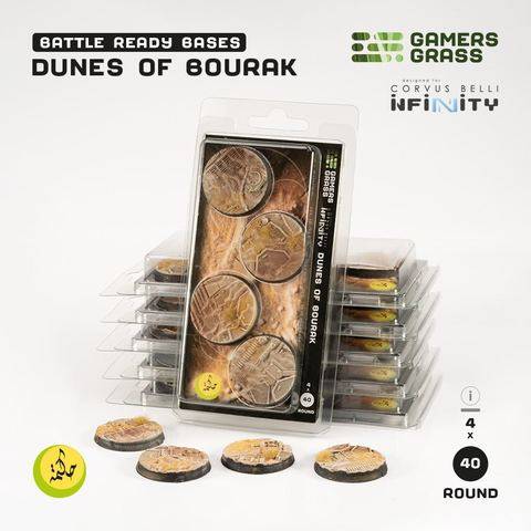 GamersGrass Dunes of Bourak Round 40mm (4x)