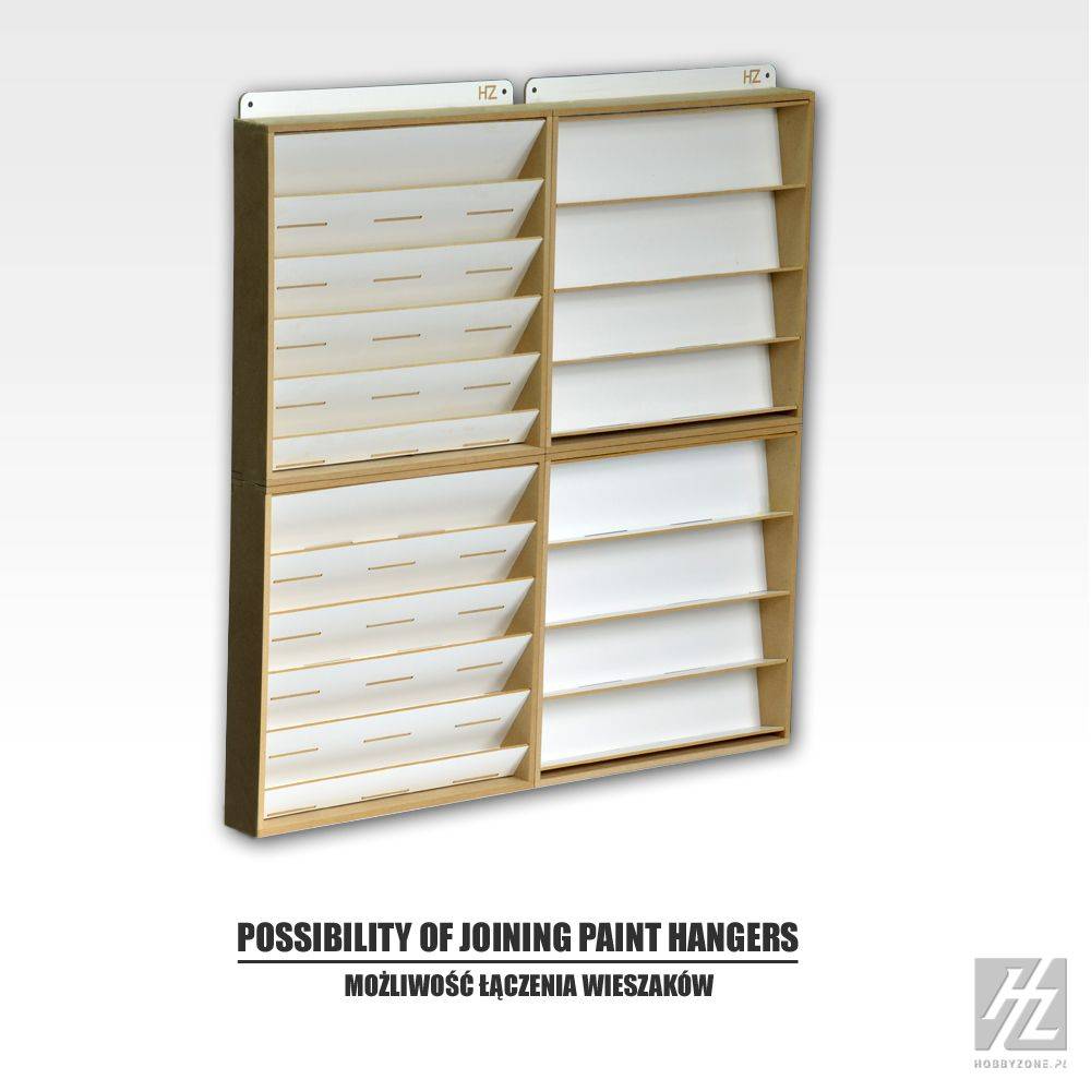 HobbyZone Hängeregal für Farben (Ø 36 mm) - s3b