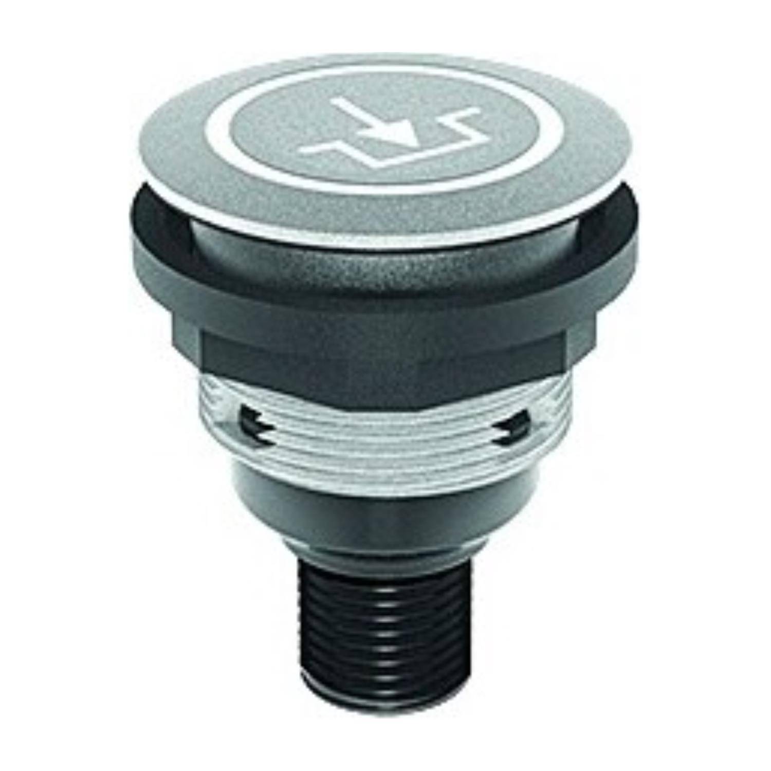 Drucktaster mit Ringbeleuchtung und Laserbeschriftung M12-Anschluss 4 polig. A-kodiert. Inkl. Tasterkappe und weißer