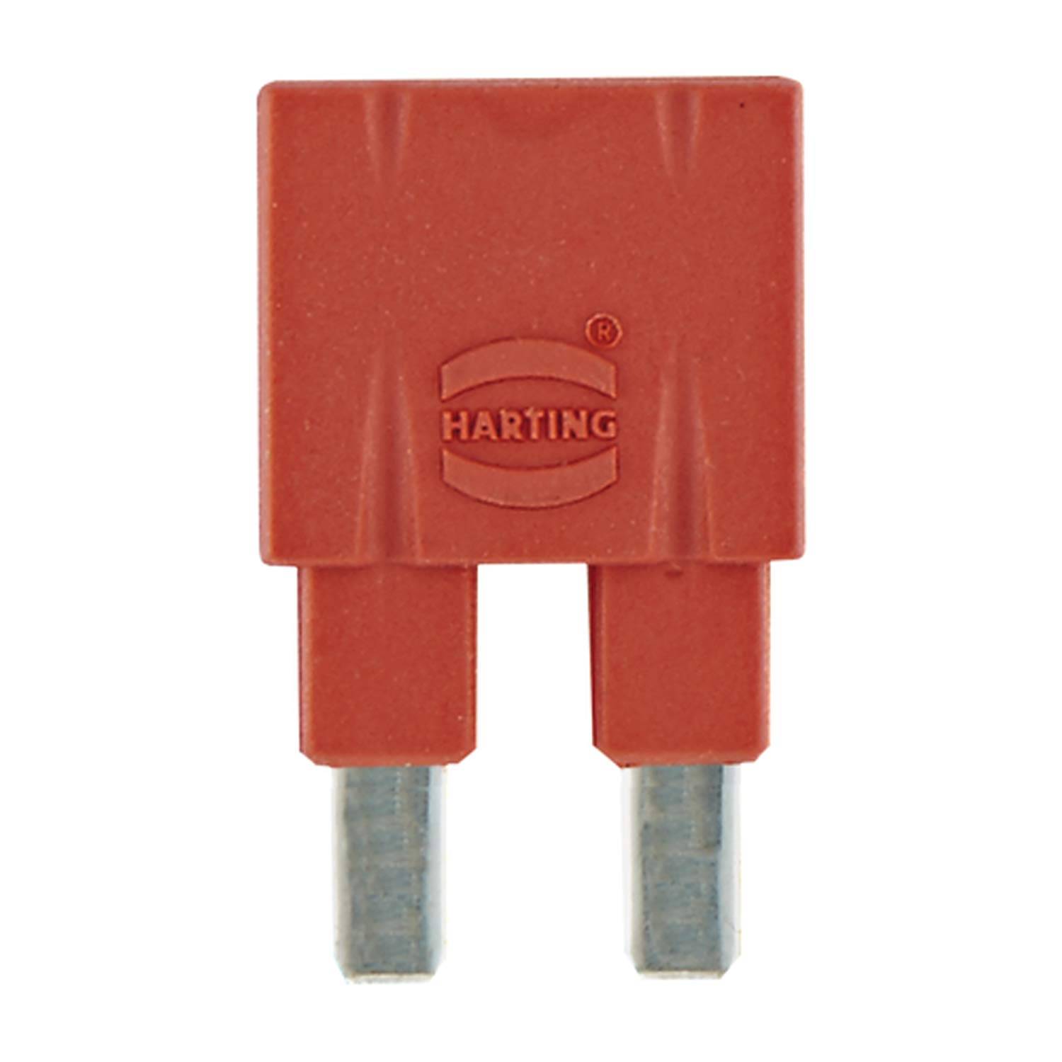 HARTING Steckbrücke längs, 1x2 rot 16A - 5 Stück