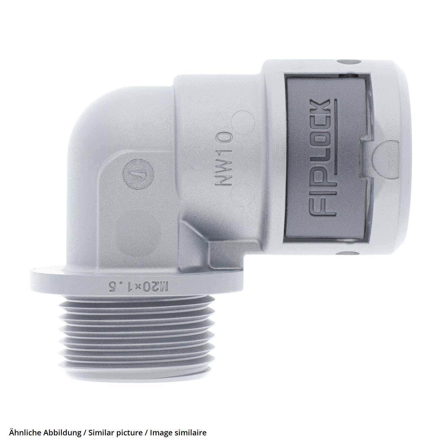 LAPP FIPLOCK ONE 90° M12x1,5 / 10 GY - 10 Stück