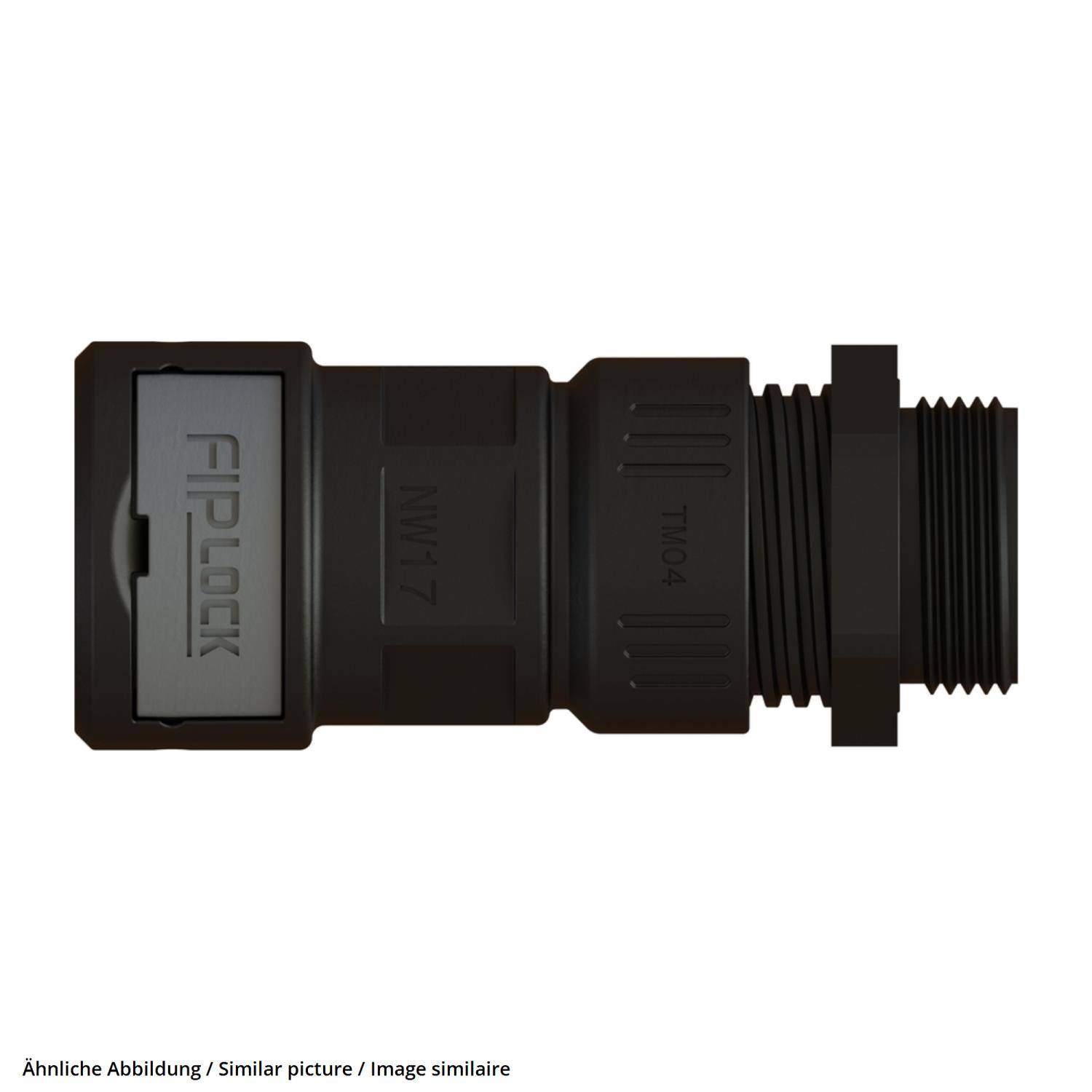 FIPLOCK EIN-ST M25X1,5 / 17 BK - 10 Stück