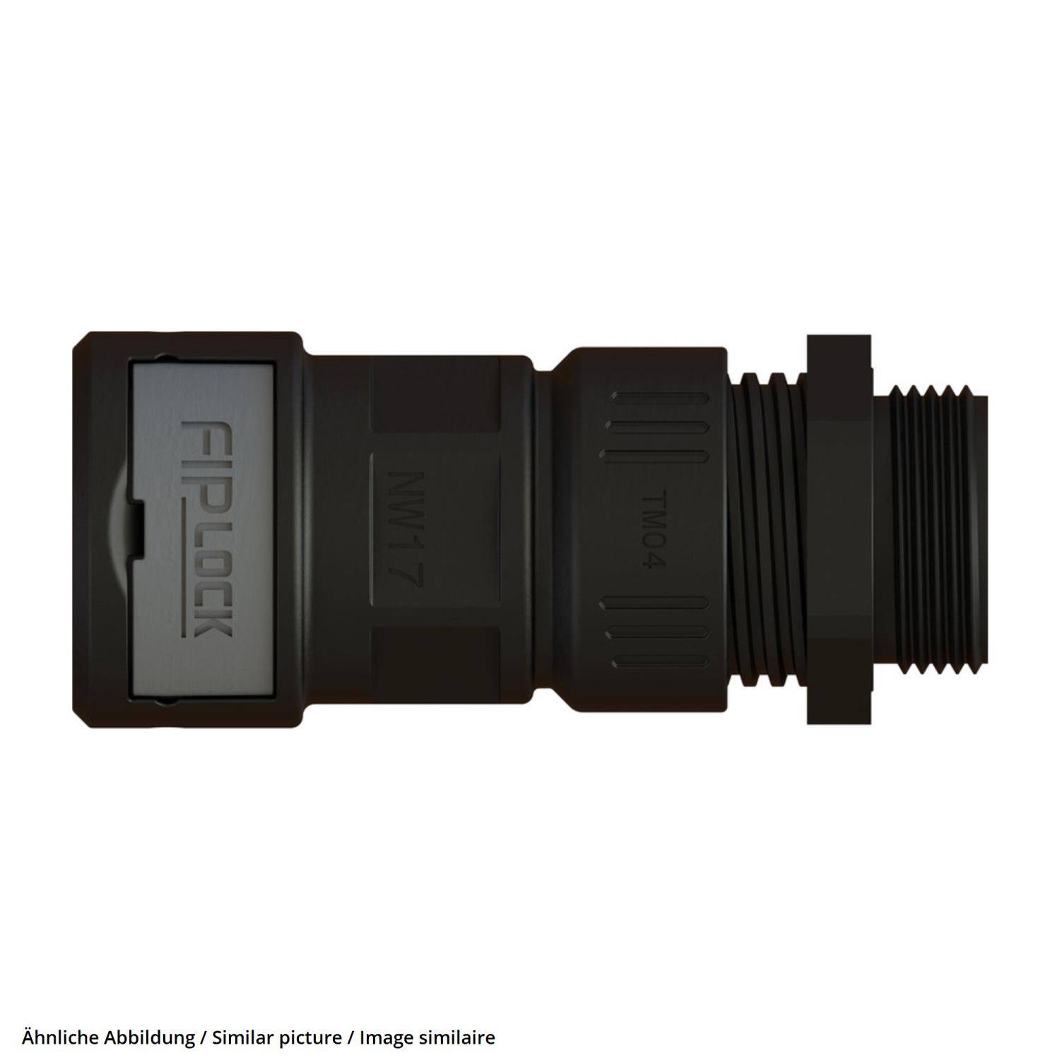 FIPLOCK EIN-ST M25X1,5 / 17 BK - 10 Stück