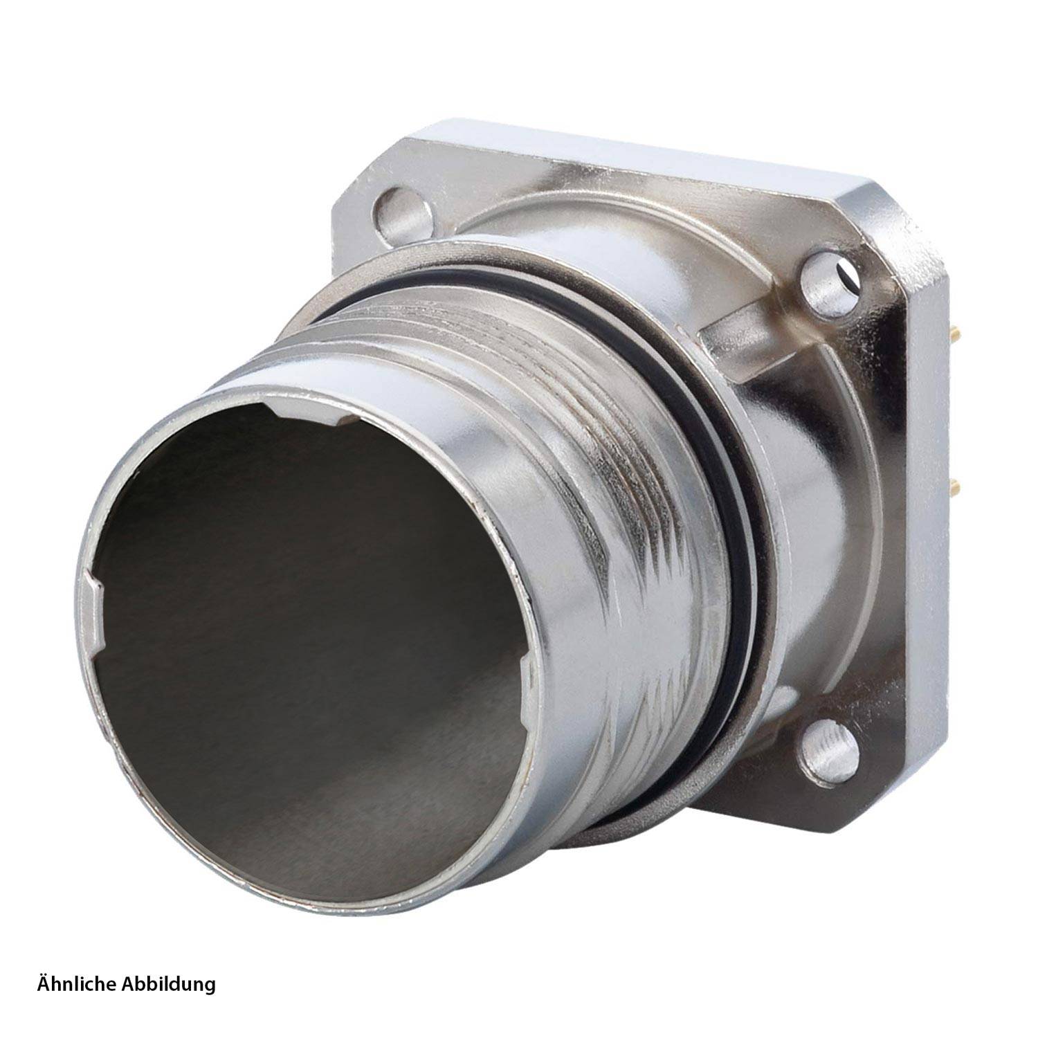 HUMMEL M23 Profinet Gerätesteckverbinder gerade Vorderwand Farbe silber - 5 Stück