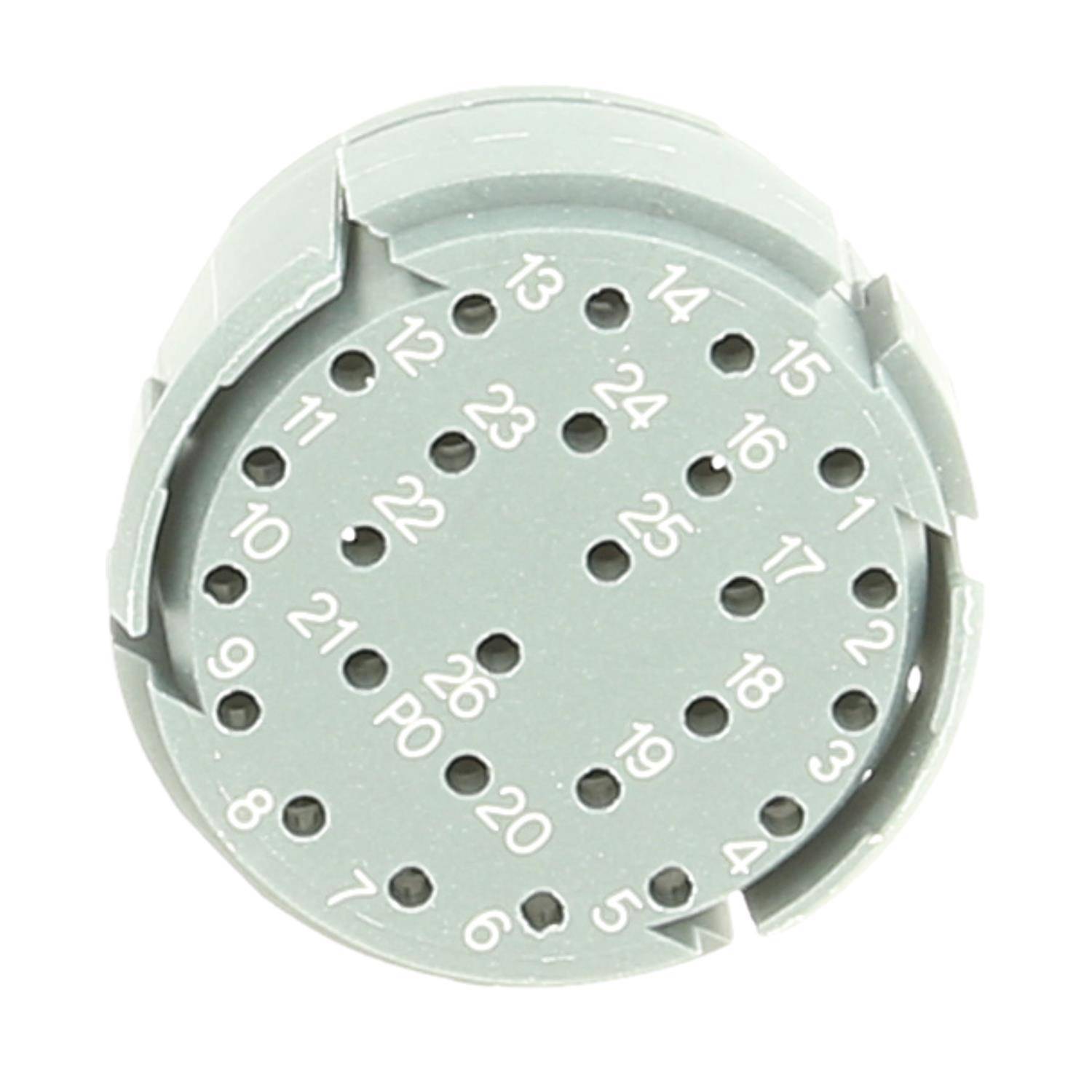 HUMMEL M27 Signal Crimp-Kontakteinsatz Stift Crimpanschluss, Polzahl 26-polig 160V, 8A, Farbe weiß - 10 Stück