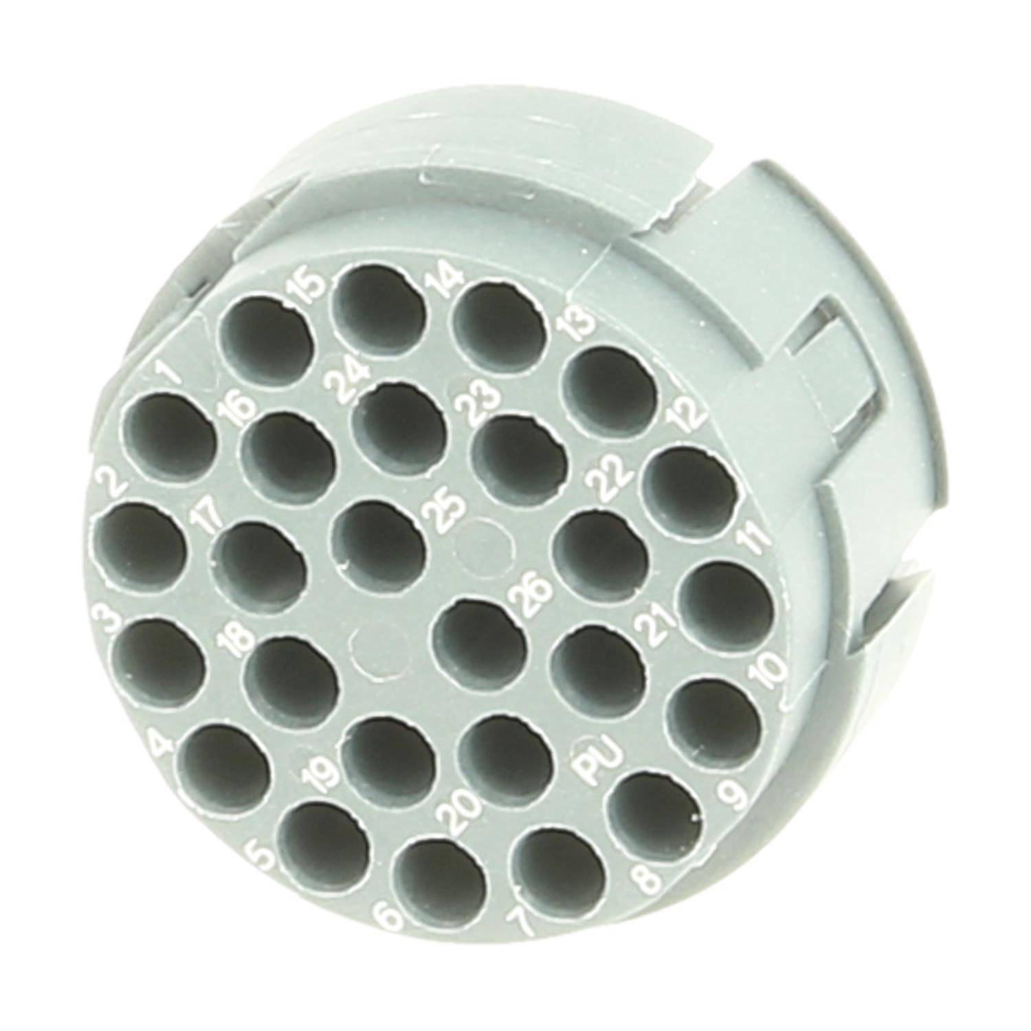 HUMMEL M27 Signal Crimp-Kontakteinsatz Stift Crimpanschluss, Polzahl 26-polig 160V, 8A, Farbe weiß - 10 Stück