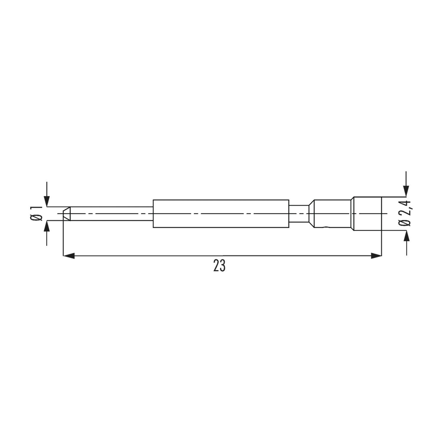 HUMMEL M23 Profinet Signal-Crimpkontakt Kontaktstift (M) 0,14mm² - 1mm² AWG26 - AWG18 gold Werkstoff Messing (CuZn) -