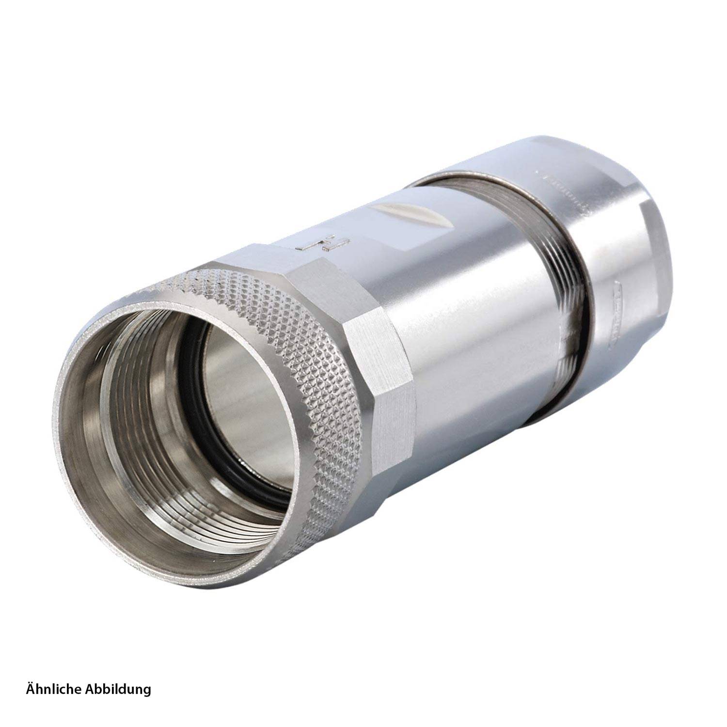 HUMMEL M23 Profinet Kabelsteckverbinder gerade Kabelabgang gerade, Klemmbereich 11,0mm - 17,0mm Farbe silber - 5 Stück