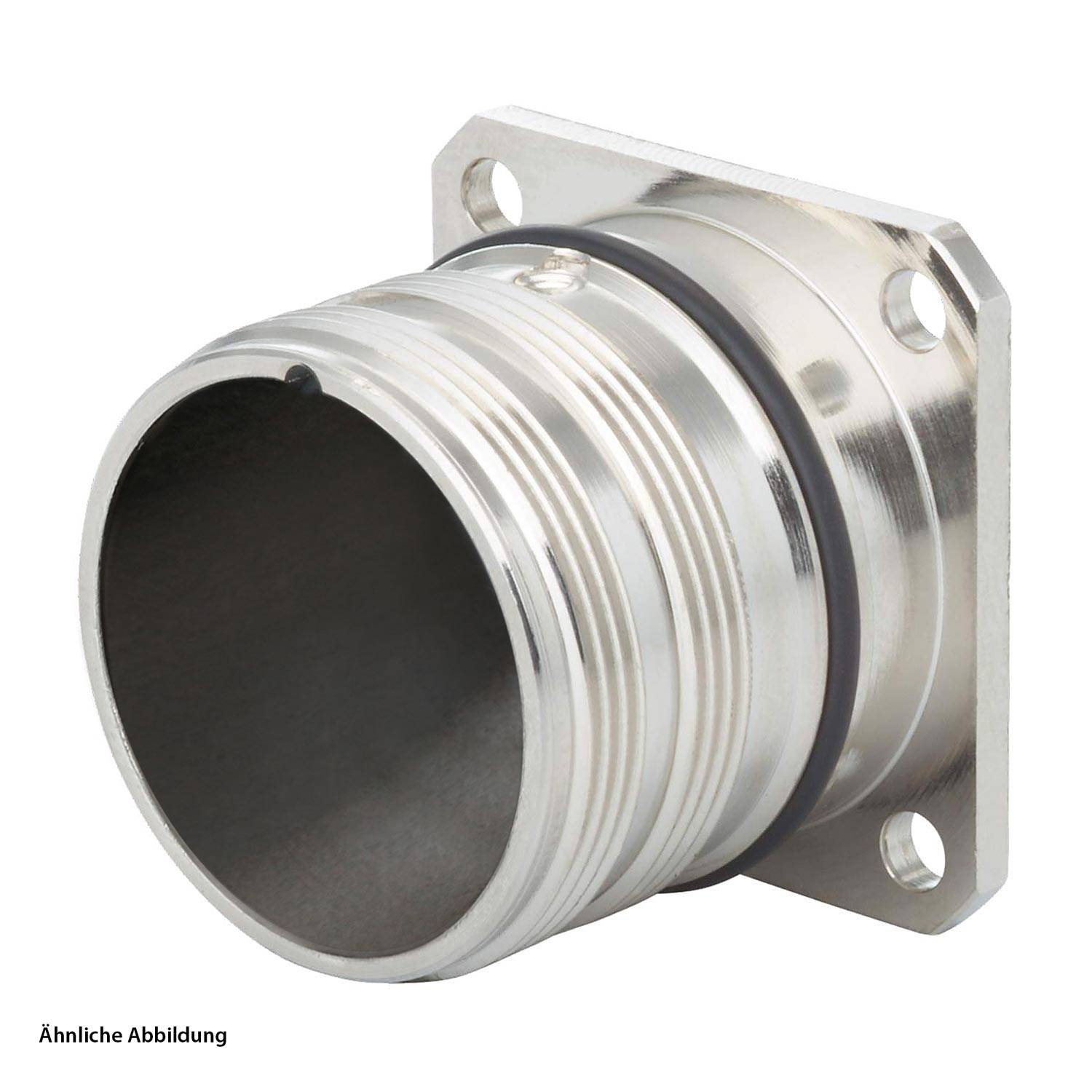 HUMMEL M27 Signal Gerätesteckverbinder gerade mit Vibrationsschutz Vorderwand Farbe silber - 5 Stück