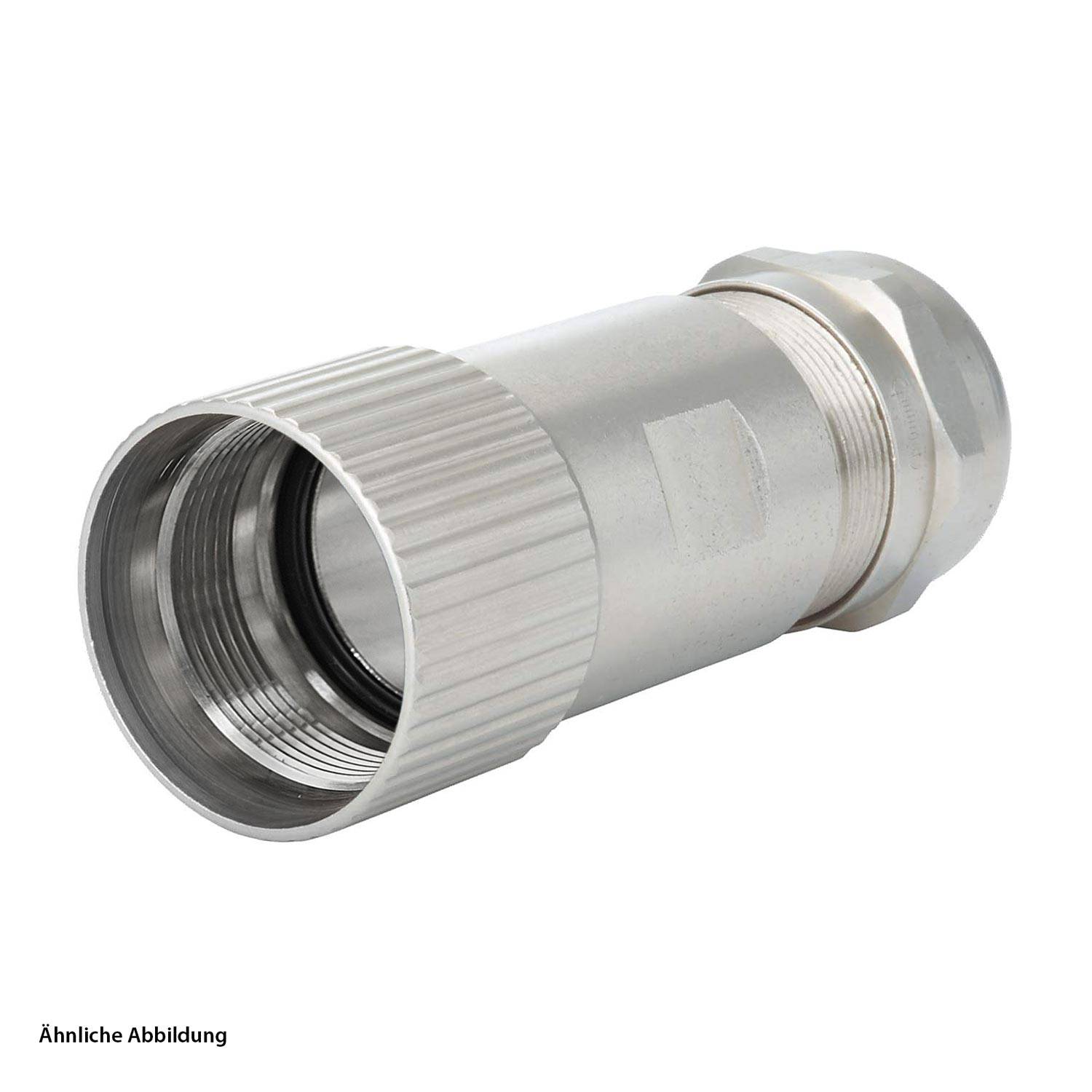 HUMMEL M27 Signal Kabelsteckverbinder gerade Klemmbereich 11,0mm - 17,0mm Farbe silber - 5 Stück