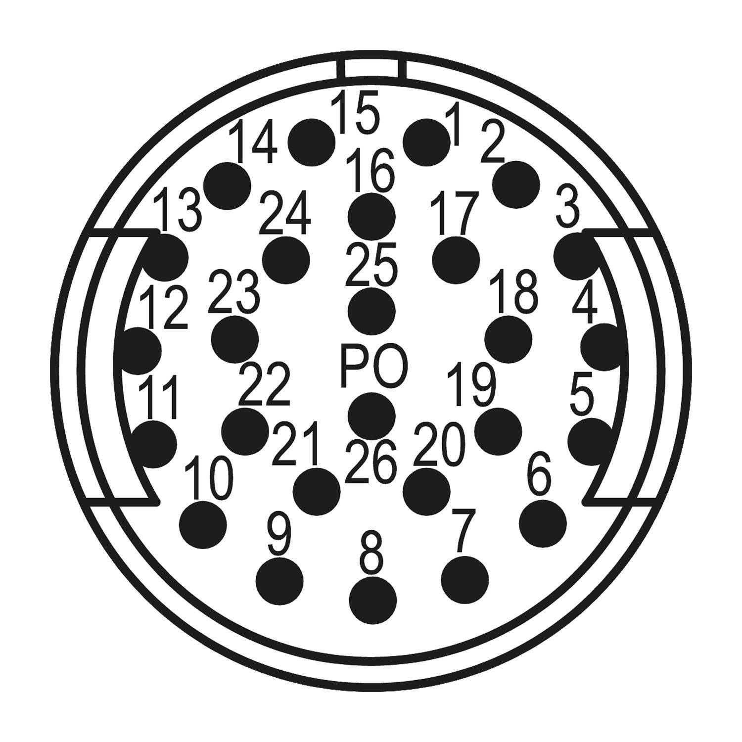 HUMMEL M27 Signal Löt-Kontakteinsatz Stift Lötanschluss, Polzahl 26-polig 150V, 8A, Farbe weiß - 10 Stück