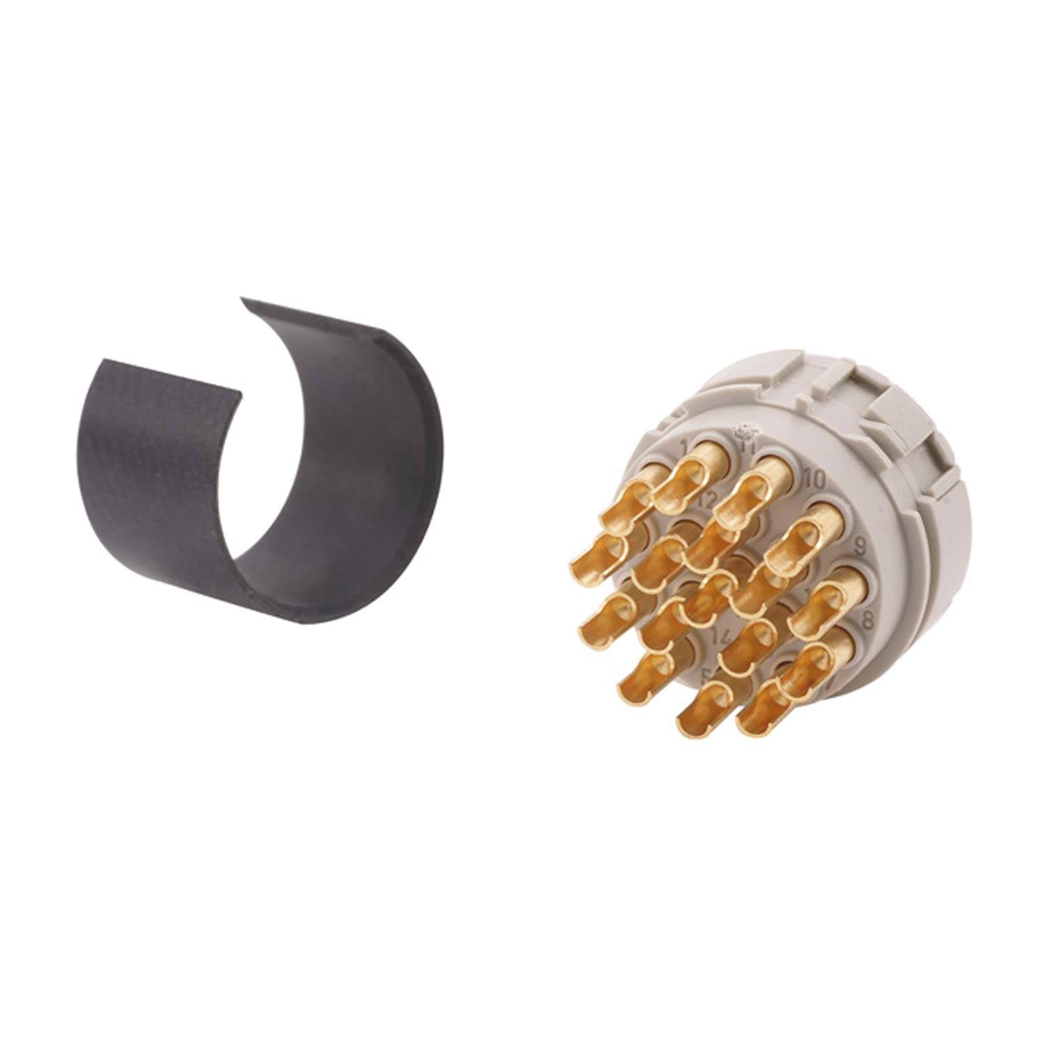 M23 RF Löt-Kontakteinsatz Buchse Lötanschluss, Polzahl 17-polig 150V, 8A - 1 Stück