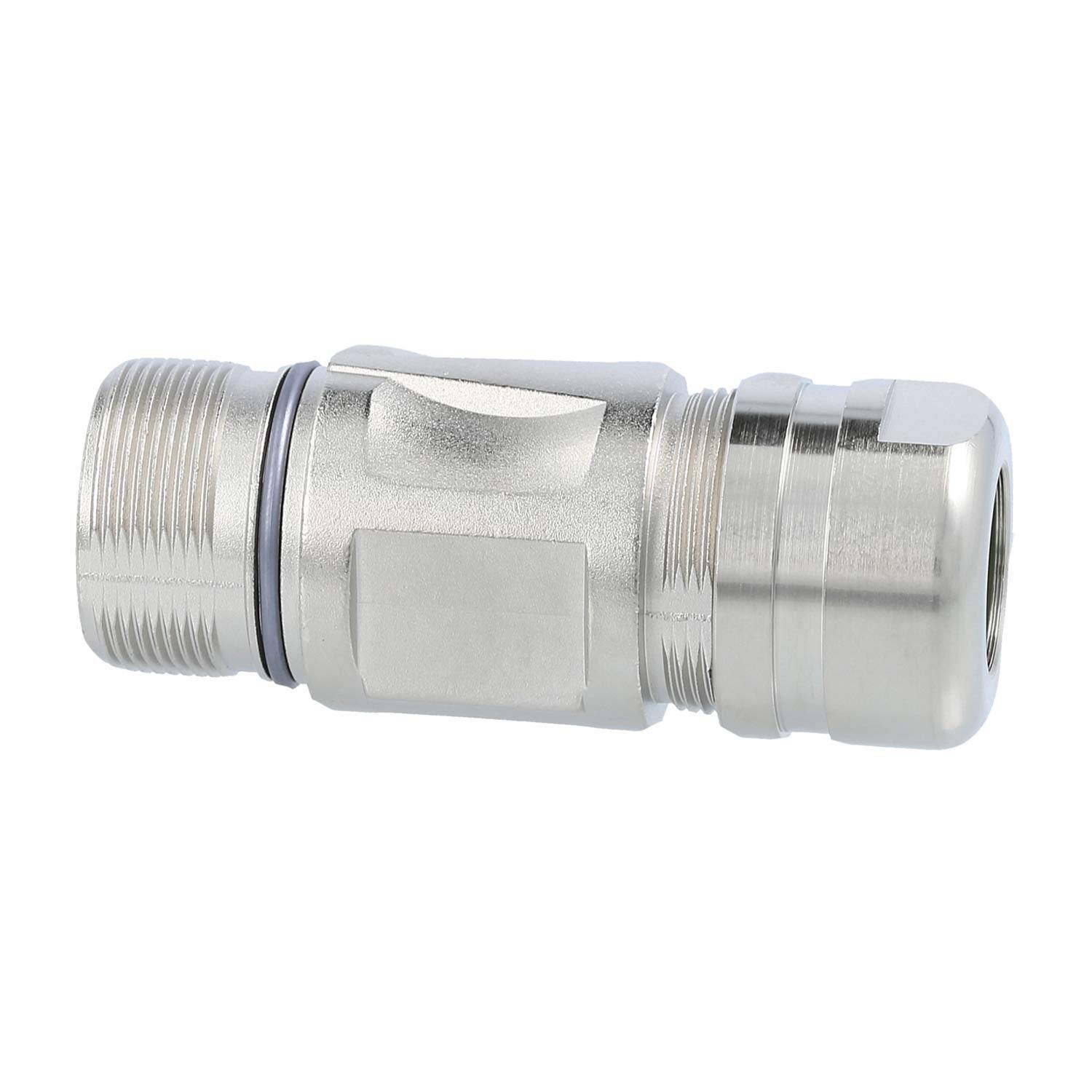 Phoenix Contact M23 RF Kupplungssteckverbinder gerade Stift / Buchse Kabelabgang gerade, Klemmbereich 3,0mm - 13,2mm