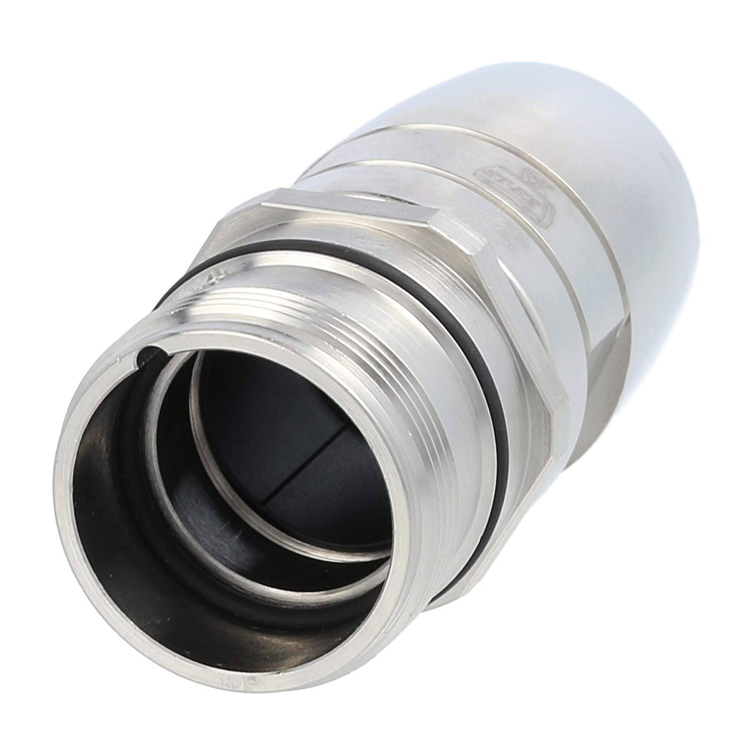 M23 RC Kupplungssteckverbinder gerade Stift / Buchse Kabelabgang gerade M16x1,5, Klemmbereich 4,5mm - 9,0mm Farbe