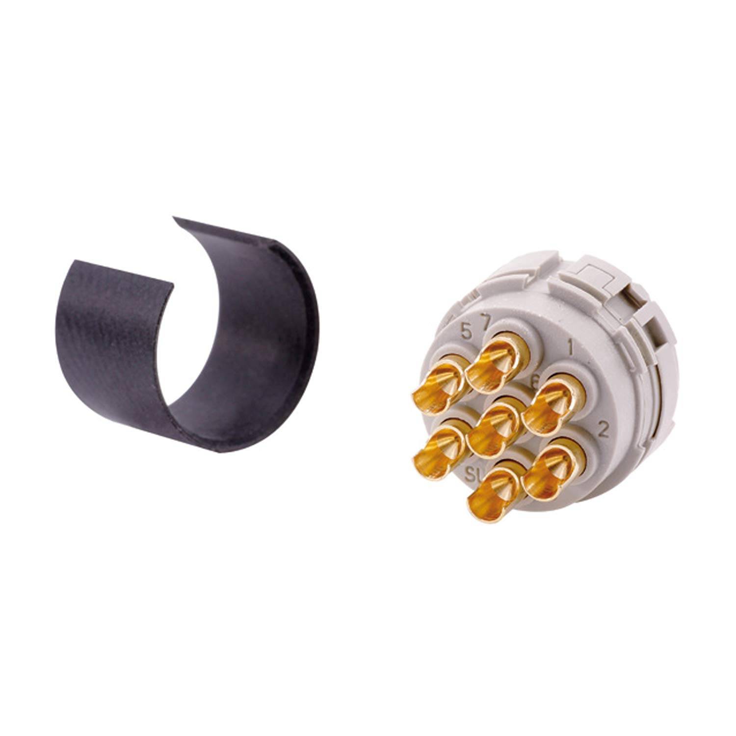 M23 RF Löt-Kontakteinsatz Buchse Lötanschluss, Polzahl 7-polig 300V, 20A - 1 Stück