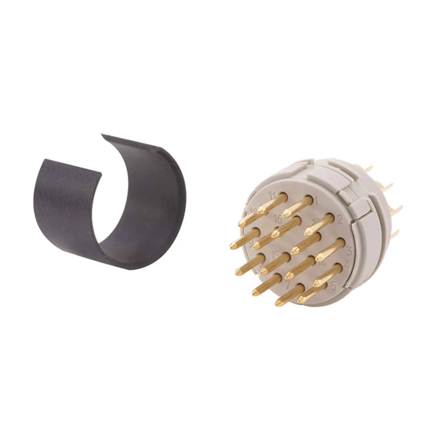 M23 RF Löt-Kontakteinsatz Stift Lötanschluss, Polzahl 16-polig 150V, 8A - 1 Stück