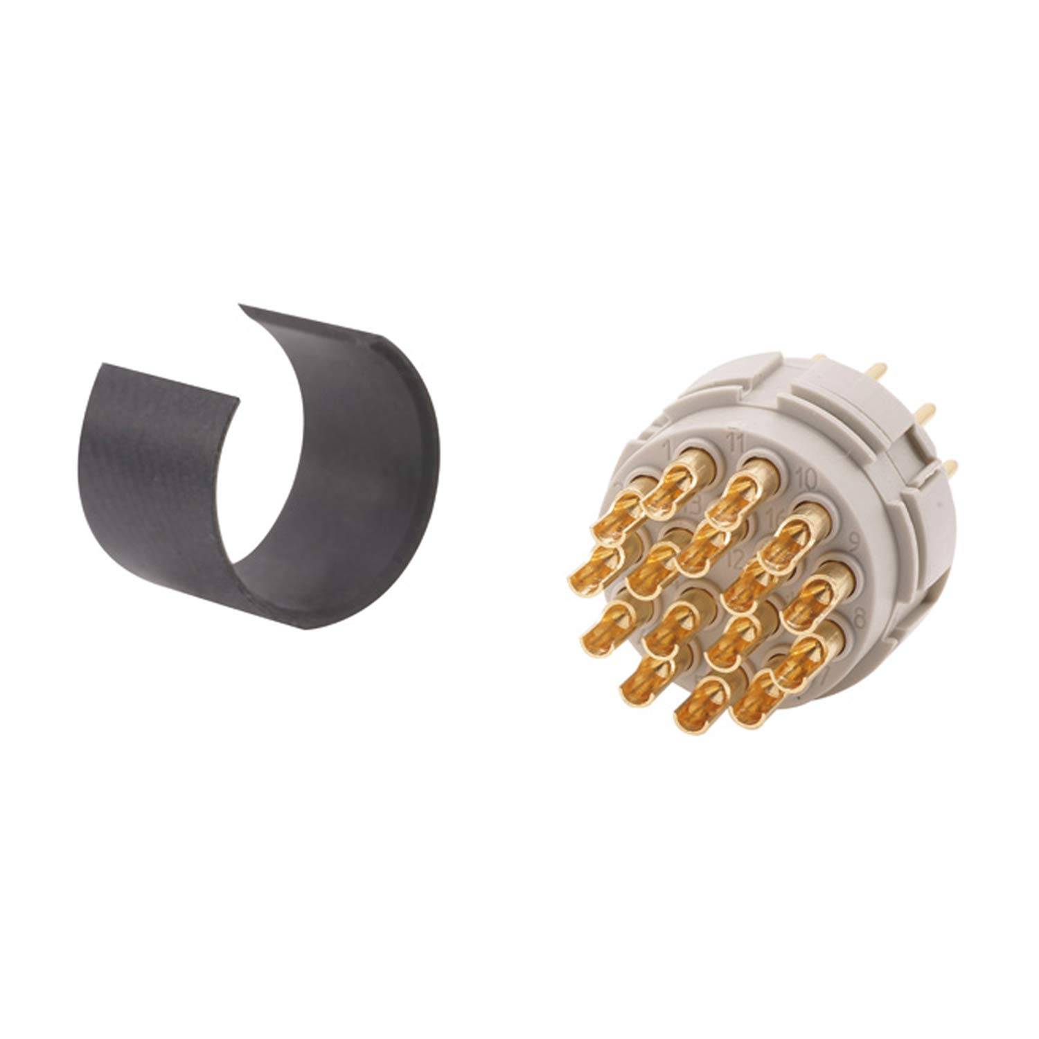 M23 RF Löt-Kontakteinsatz Stift Lötanschluss, Polzahl 16-polig 150V, 8A - 1 Stück