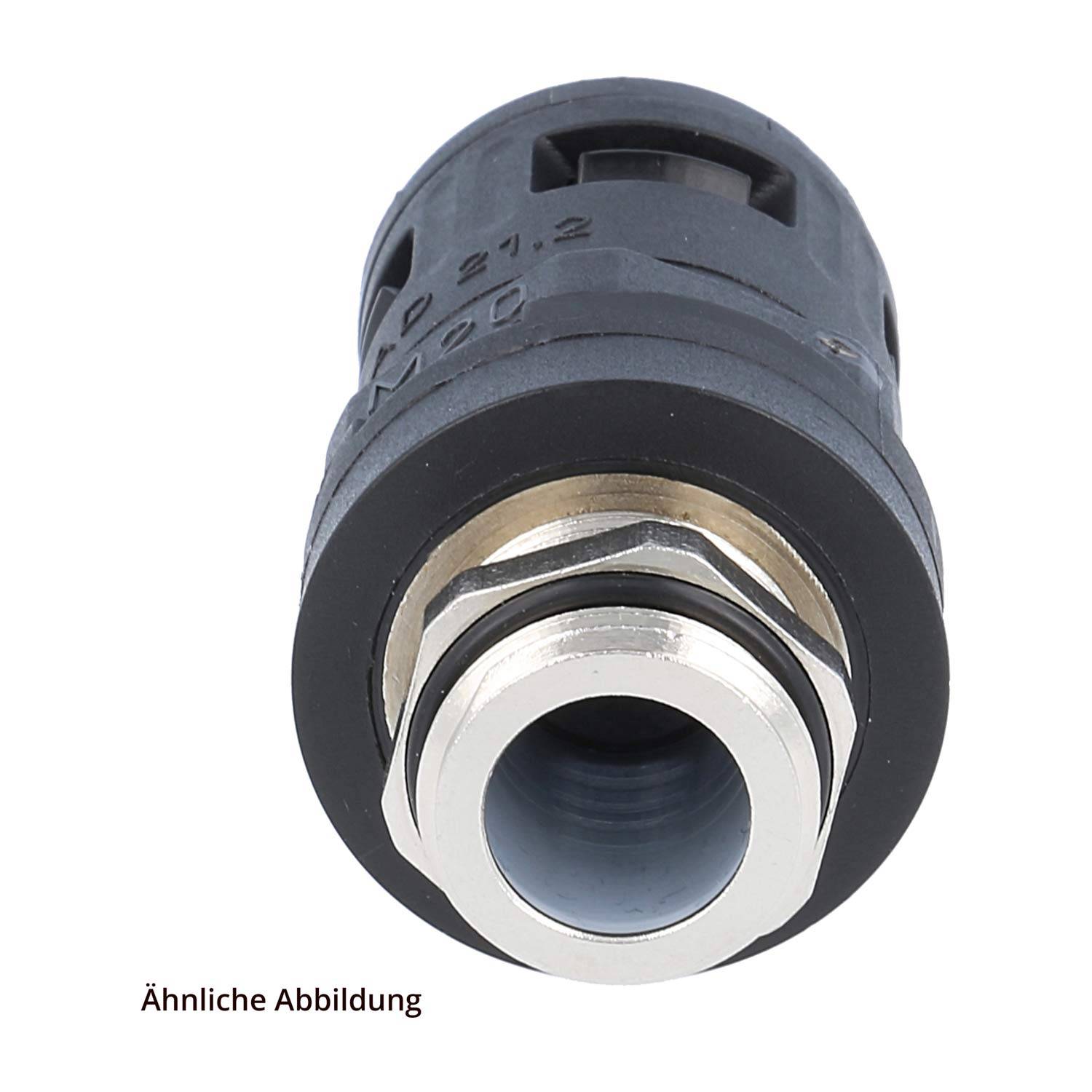 FLEXA Schnellverschraubung gerade Gewinde PG36x1,588 für Schlauch-Außendurchmesser 42,5mm hochdichtend mit